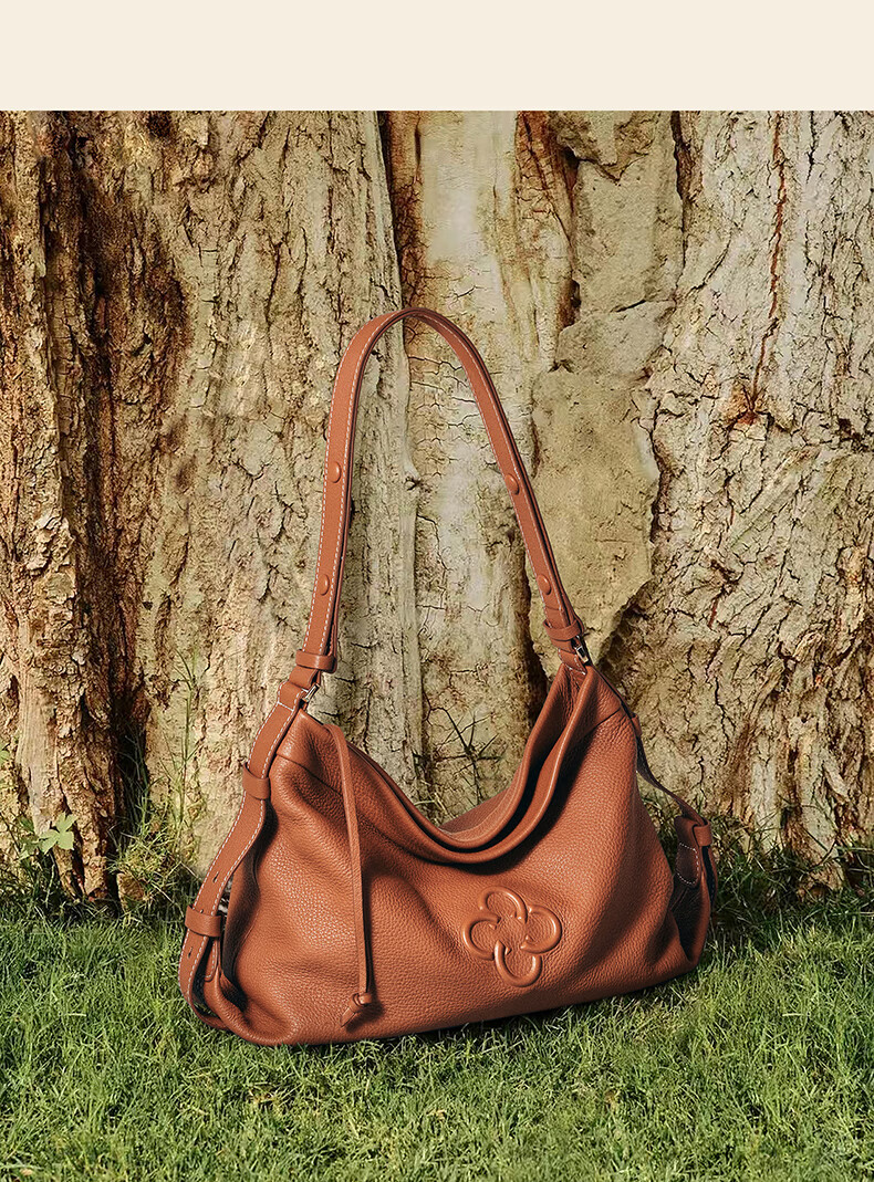 CASSILE Women's Handbag, Tote Bag, Genuine Deer Leather, Large Capacity, Luxury Shoulder Hobo Bag, 520 Gift 5