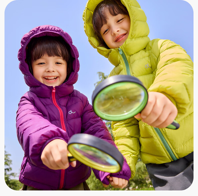 Dudu Kids Lightweight Down Jacket New Year Boys Girls Warm Winter Coat Baby Black Size 90 11