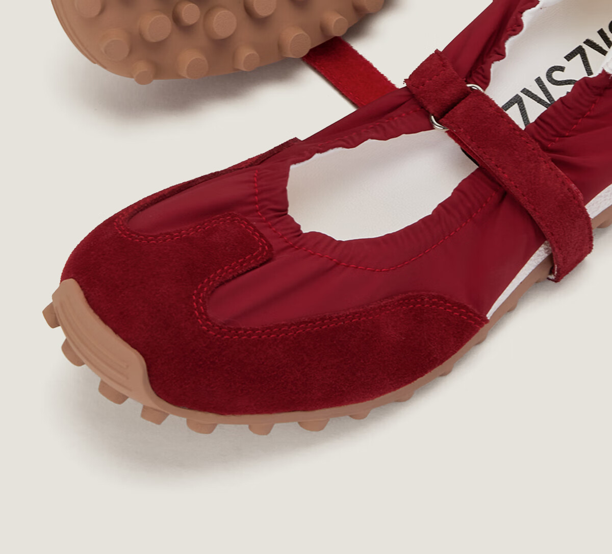 Sasa Su [Leaping Ballet] Spring Summer New Bean Sole Mary Jane Velcro Comfortable Ballet Sneakers Women Shoes 5