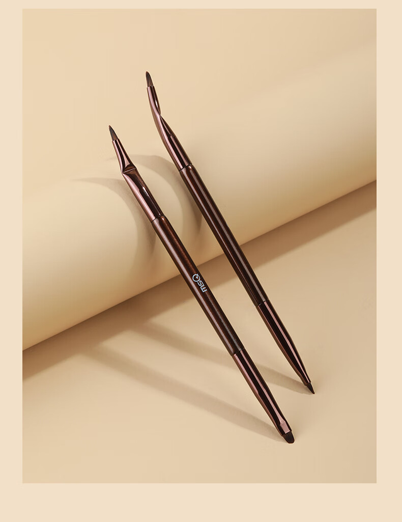 MSQ Double-Ended Angled Eyeliner Brush Detail Brush Lower Eyelid Tear Trough Bent Eye Concealer Makeup Brush 7