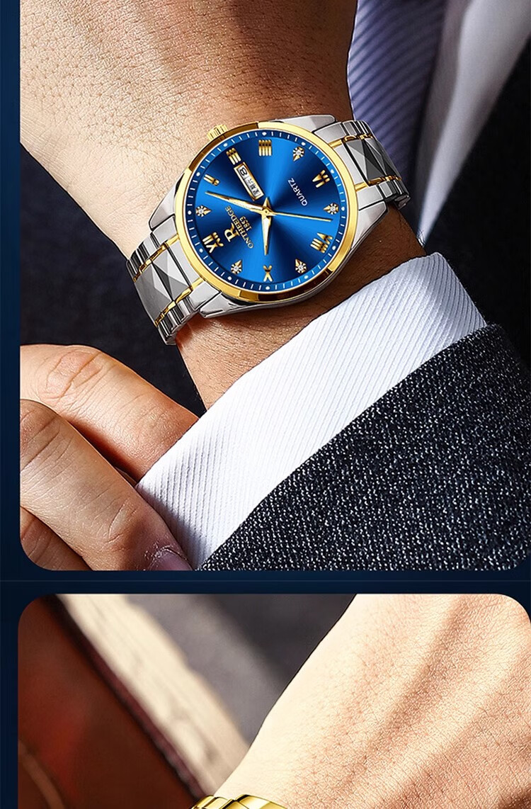 George Earl Men's Business Mechanical Quartz Watch Waterproof Youth Student Middle High School Men's Watch 2025 New Model 15