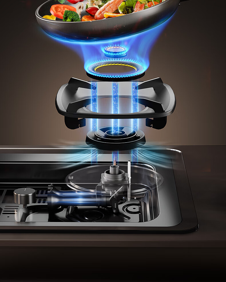 Royalstar Gas Stove LPG Double Burner Built-in 5.0kW High Flame Dual-Side Timer Matte Glass Gas Cooktop 70% Thermal Efficiency JZY-D612YS 4