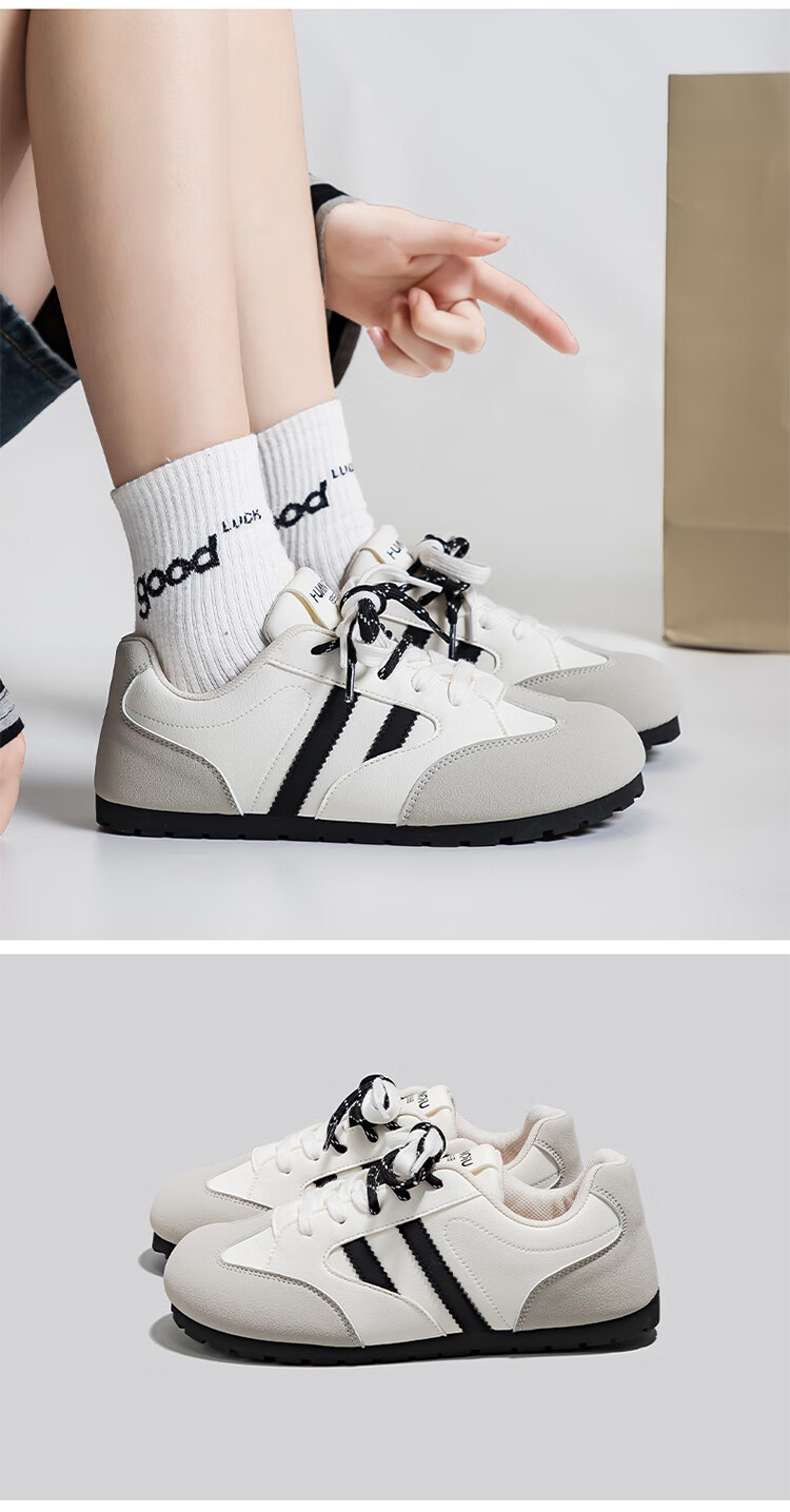 HUANQIU Ultra-Light Breathable Dopamine Training Shoes Women 2025 New Soft Sole Versatile Puff Mango Toe Agan Sneakers 5