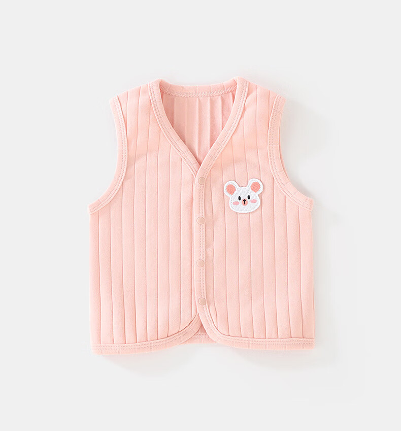 DUUDUU Baby Vest Unisex Infant Sleeveless Jacket Spring Autumn Winter Four Seasons Solid Color Newborn Outwear Blue Size 80 15