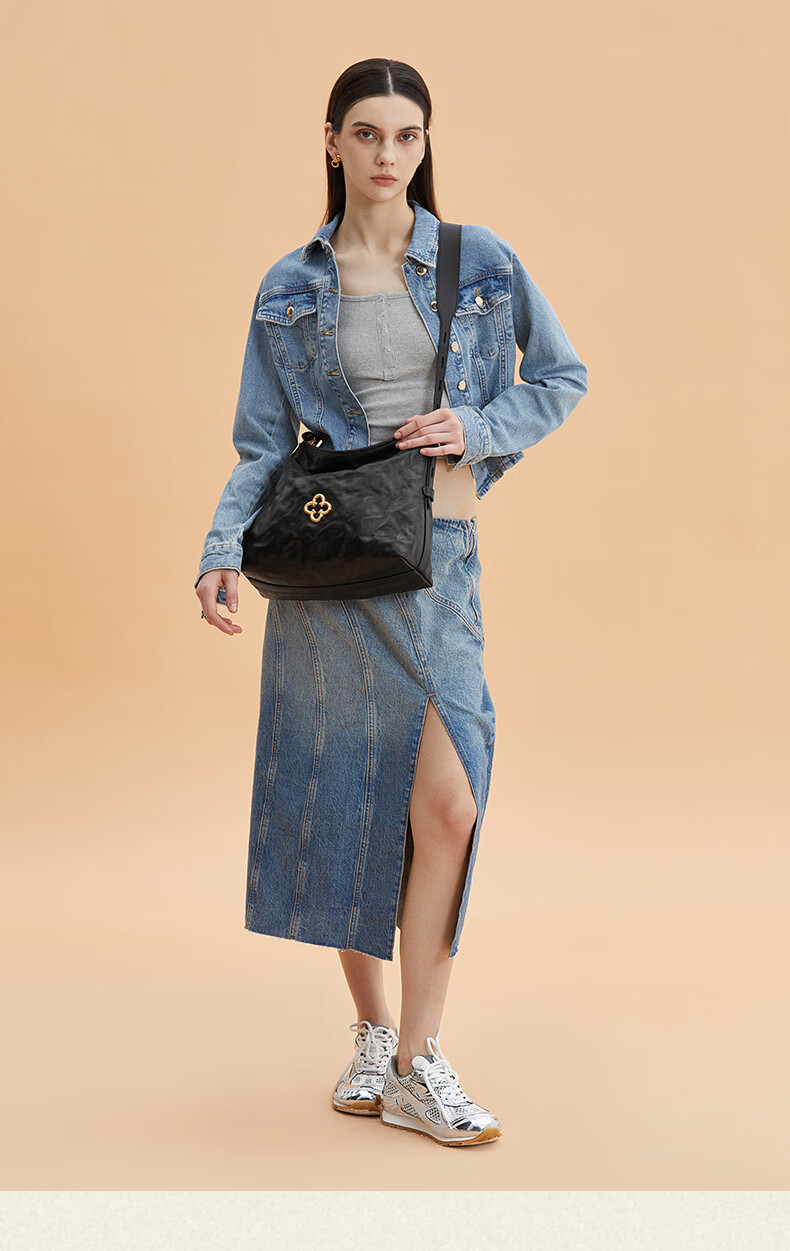 CASSILE [Celebrity Style] Cassile Tote Bag for Women, Vegetable Tanned Leather Light Luxury Crossbody Hobo Bag, Birthday Gift 11