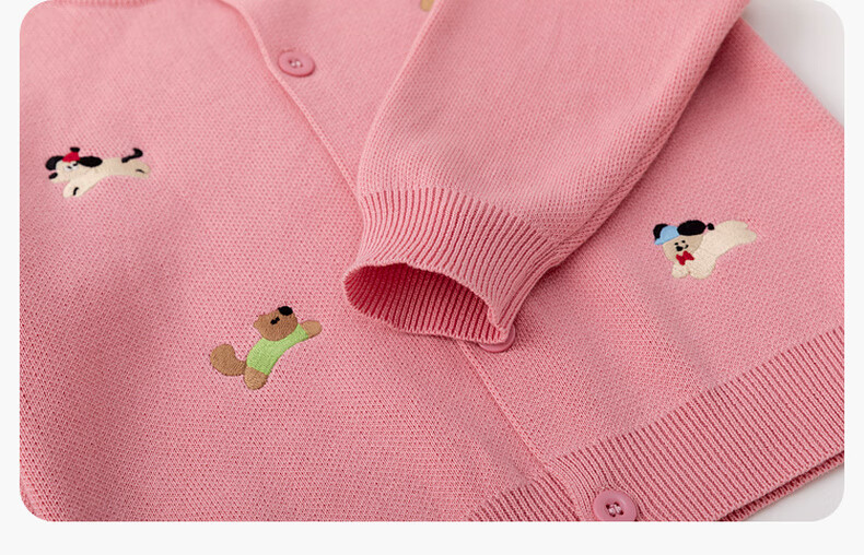Dudu Baby Cotton Sweater Cardigan Spring Children's Cartoon Jacket Kids Girls Boys Top Floral Pattern Size 80 31