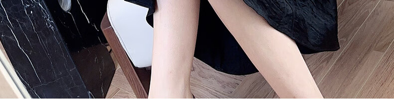 MEIYANG Hepburn Prequel Acetate Spaghetti Strap Dress, Light Luxury Satin Thin Strap Commuter Dress, Black Extended Version, Size S 9