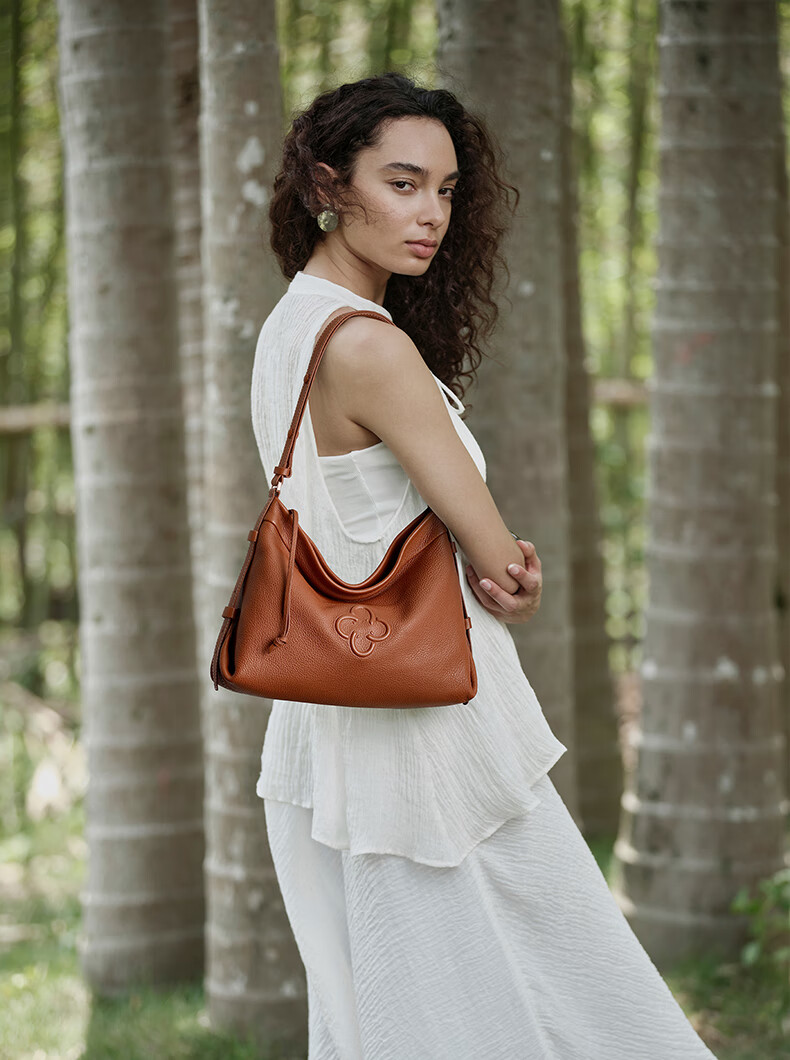 CASSILE Women's Handbag, Tote Bag, Genuine Deer Leather, Large Capacity, Luxury Shoulder Hobo Bag, 520 Gift 25