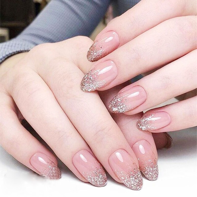 孜甲花假指甲贴片美甲套装穿戴美甲贴片孕妇甲油胶新娘甲抖音网红图4