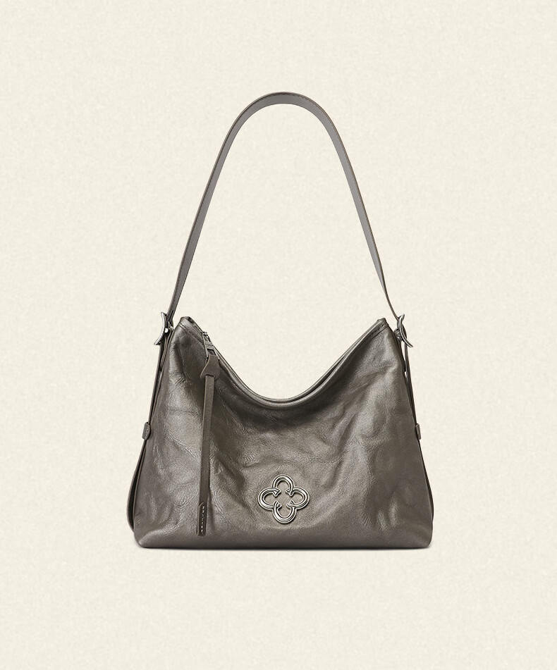 CASSILE [Celebrity Style] Cassile Tote Bag for Women, Vegetable Tanned Leather Light Luxury Crossbody Hobo Bag, Birthday Gift 26