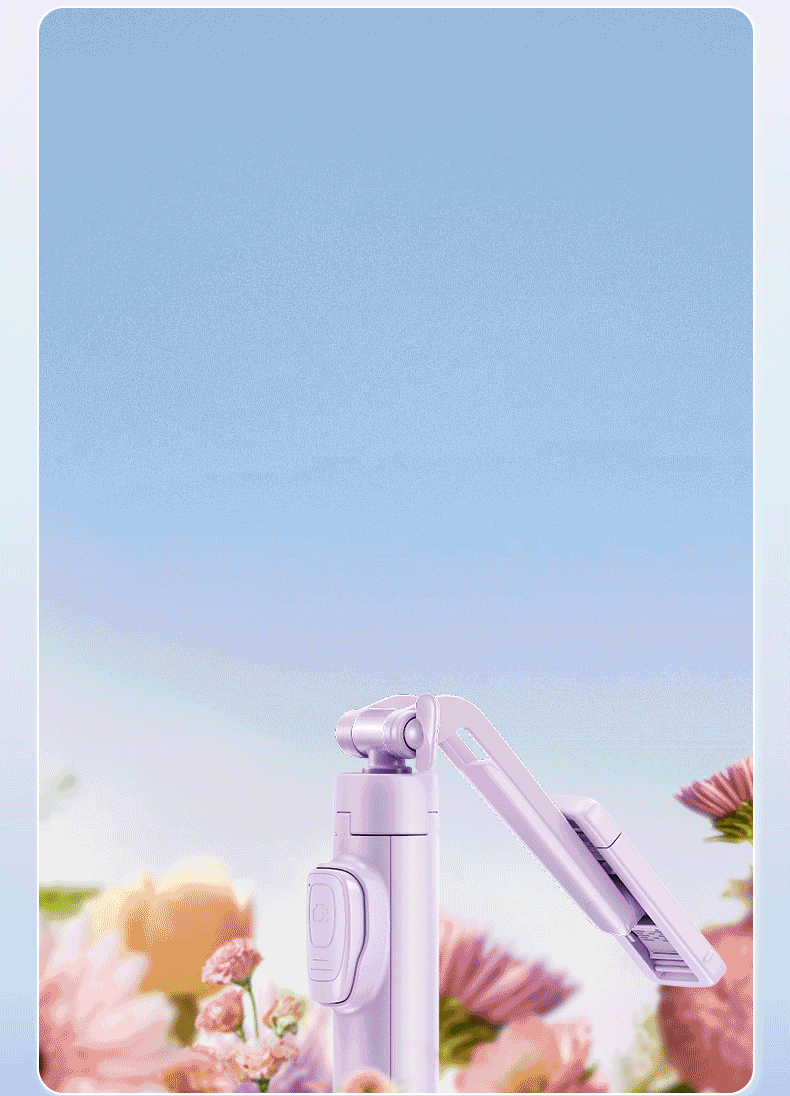 Lisen Mini Selfie Stick Phone Holder Travel Compact Portable Selfie Tool 360-Degree Rotating Live Streaming Tripod for Concerts Apple 9