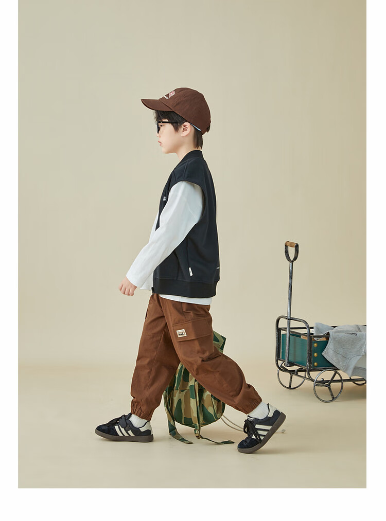 Duoduojia Baseball Vest, Children's Spring And Autumn Style 2026, Boys' Casual Sports Vest, Sleeveless Jacket for Older Childre 11