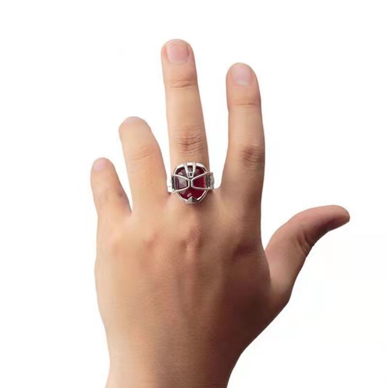 假面骑士法爷戒指wizard法爷魔法火焰风格开口戒指指环不掉色骑士魔法