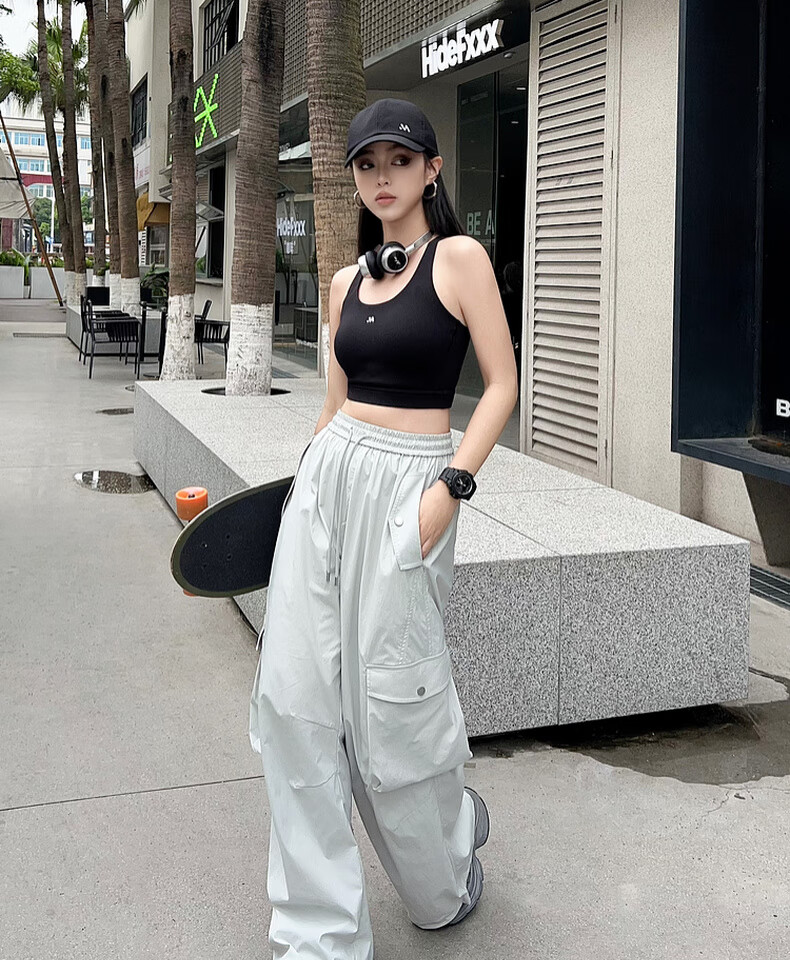 MEIYANG Kongjing Casual Pants, Air-Change UPF100+ Cargo Pants [Small 70 in Stock], Blue-Purple Extended Version, XL 8