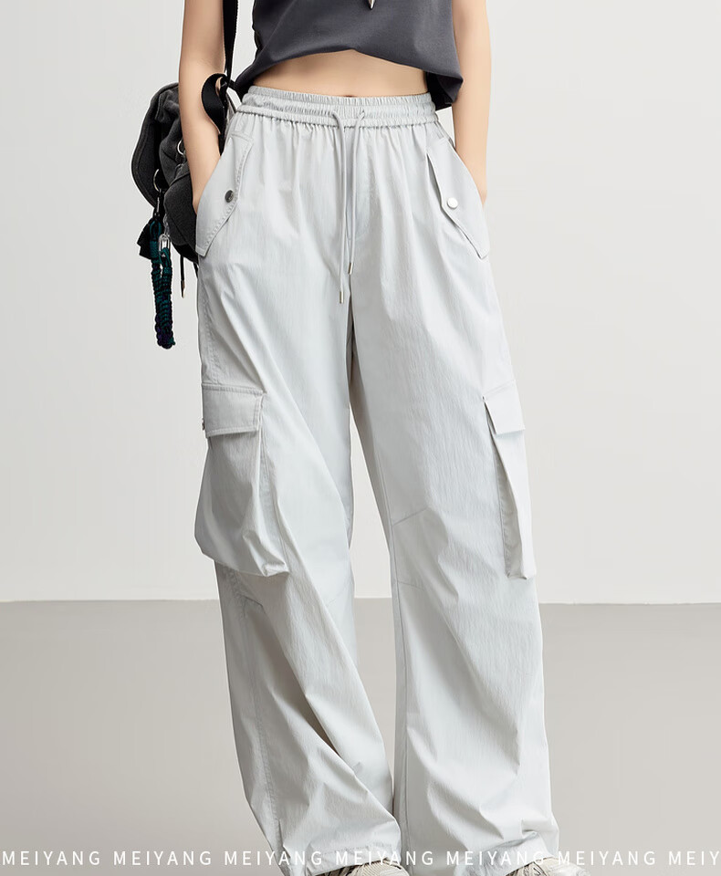 MEIYANG Kongjing Casual Pants, Air-Change UPF100+ Cargo Pants [Small 70 in Stock], Blue-Purple Extended Version, XL 2