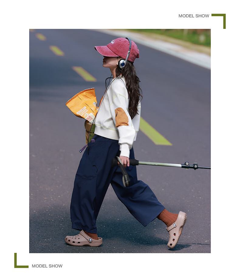 BANDOCIN Girls' Casual Pants for Spring And Autumn, Solid Color Stylish Mid-To Kids New Spring And Fall Sports Trousers, Berry Pink, Size 160 13