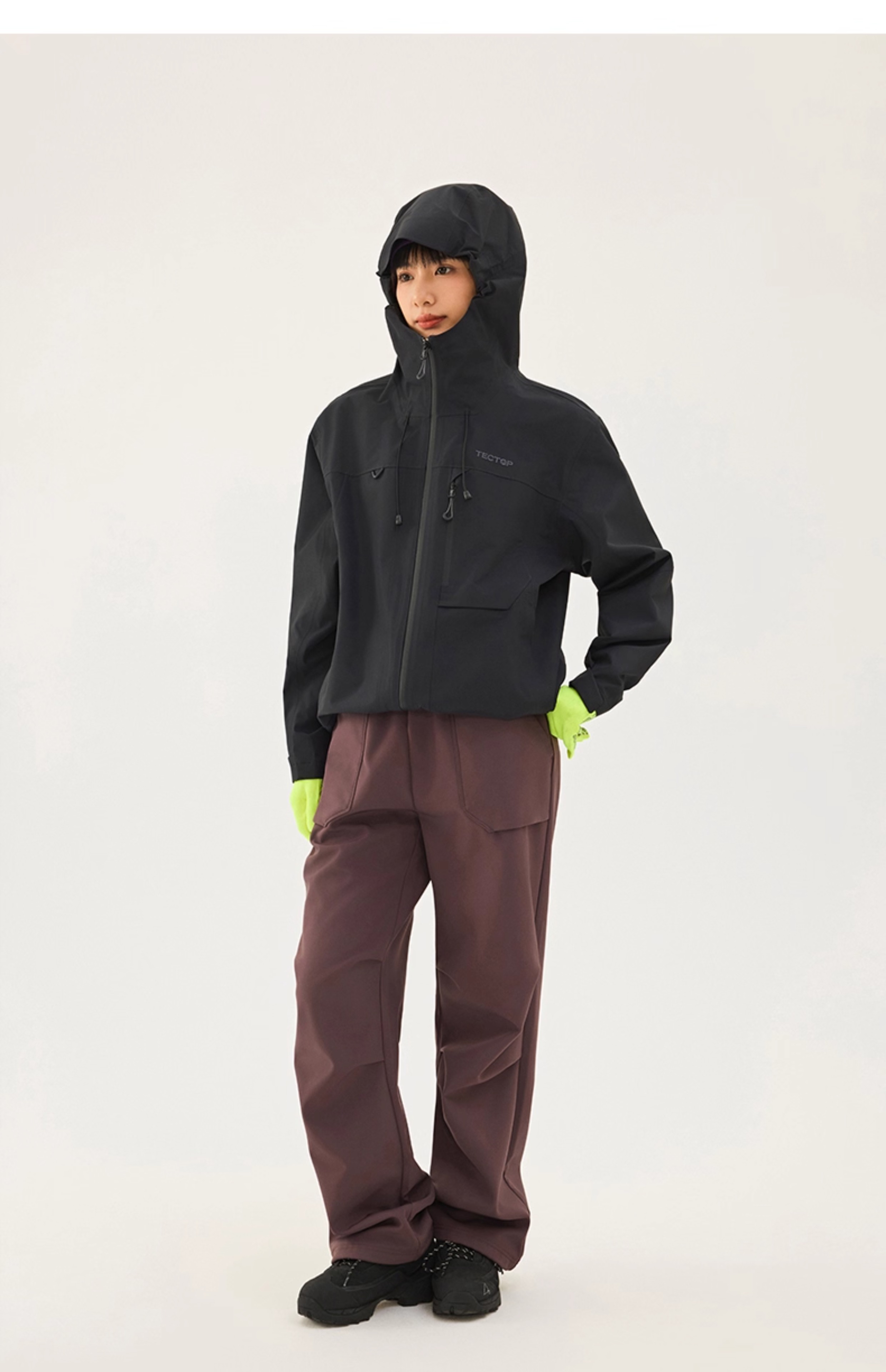 TECTOP Single-Layer Hard Shell Breathable Mountaineering Jacket for Men and Women 71