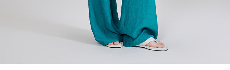 MEIYANG Blue Water Bay Casual Pants, Blue-Green (Regular Version), Size S 19