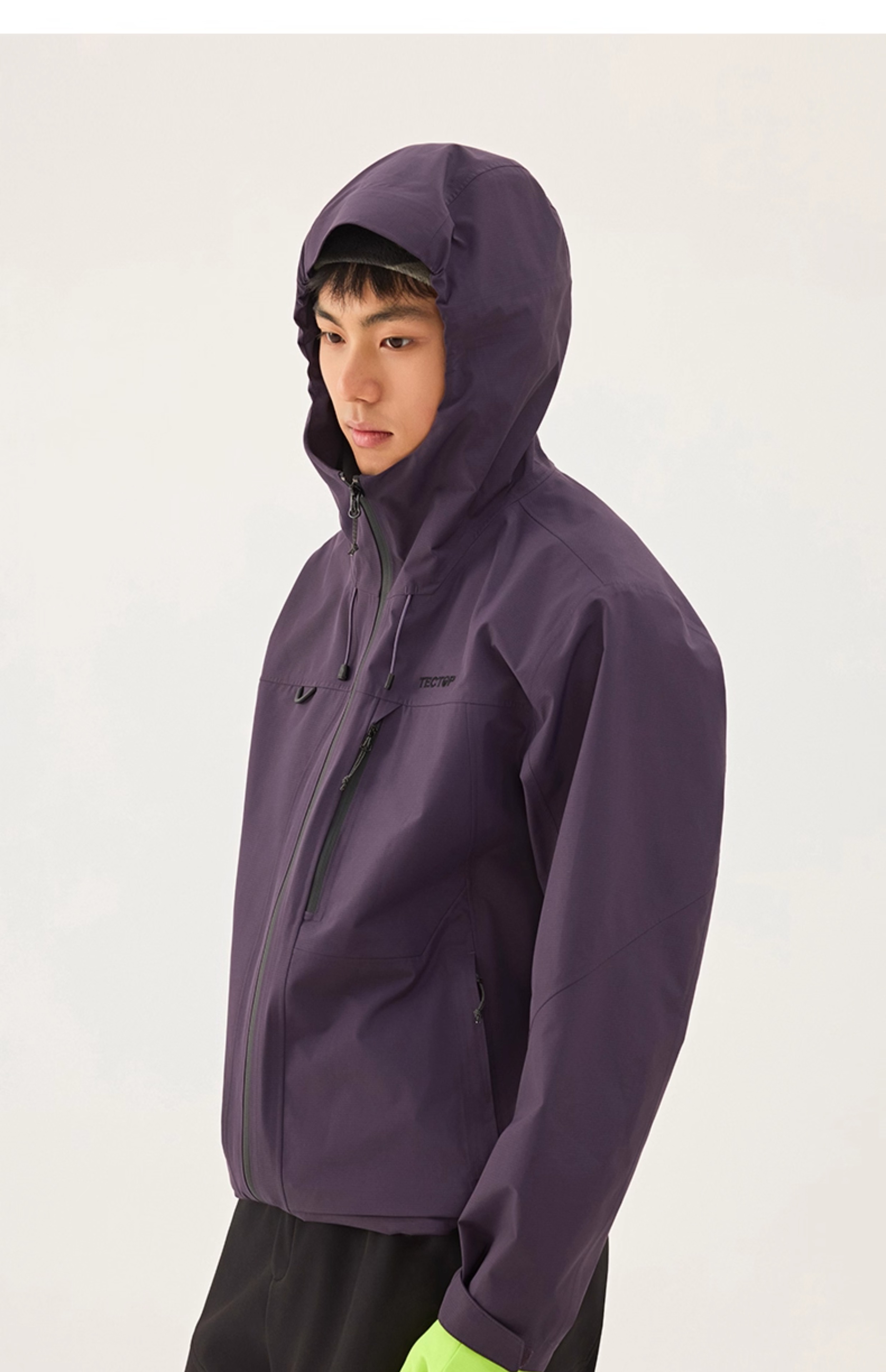 TECTOP Single-Layer Hard Shell Breathable Mountaineering Jacket for Men and Women 36
