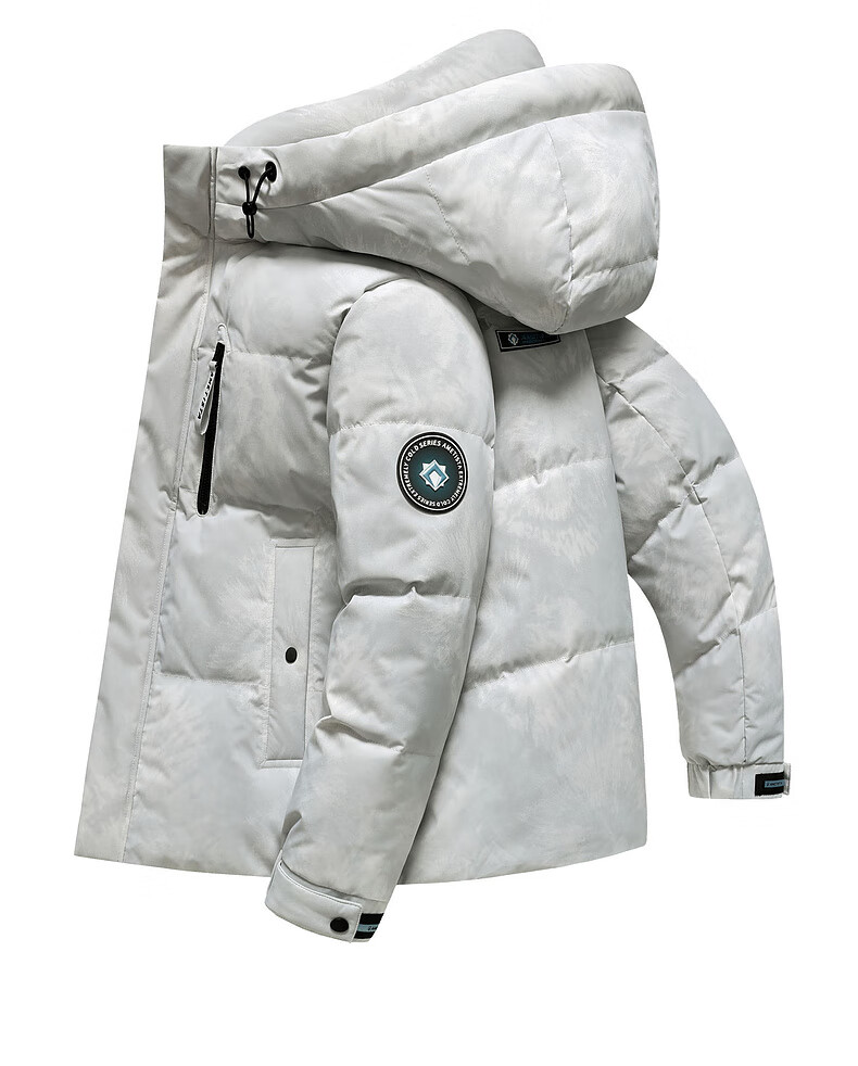 YAYA Purple Diamond Series Men's Short Down Jacket Winter Thickened Fashion Hooded Youth Trendy Coat 15