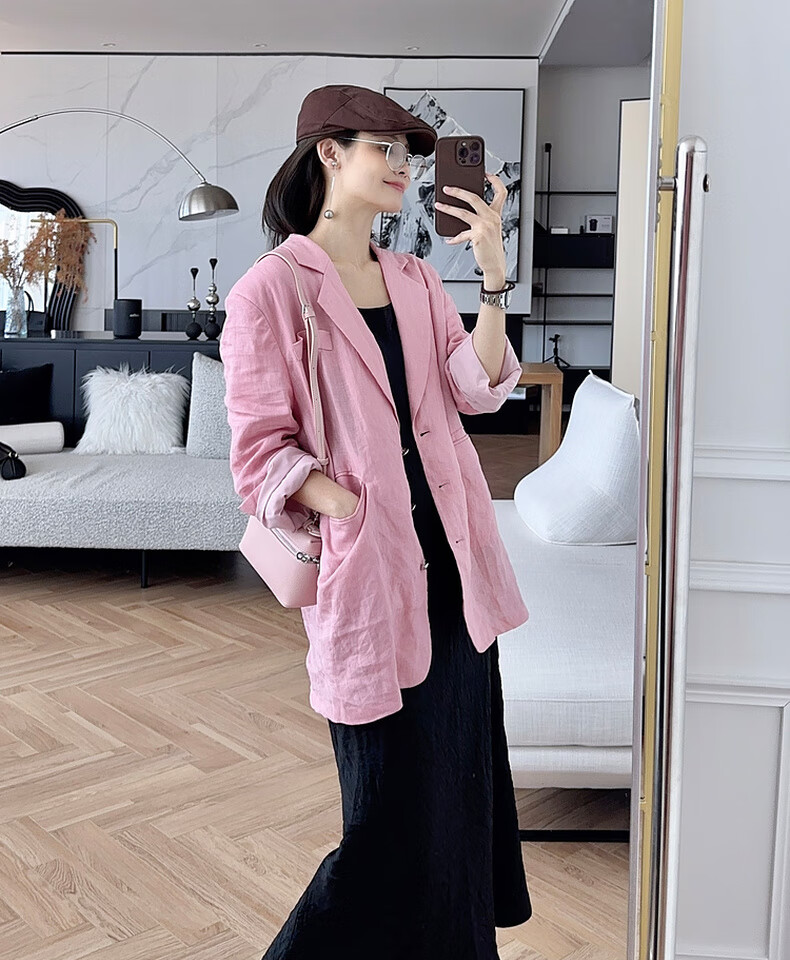 MEIYANG Hepburn Prequel Acetate Spaghetti Strap Dress, Light Luxury Satin Thin Strap Commuter Dress, Black Extended Version, Size S 23
