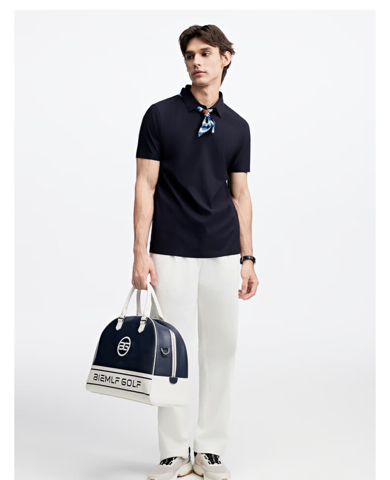Biyinlefen [Ice Technology] Summer Men's Top, Casual Outdoor Versatile Skin-Friendly Business Commute Outfit, Short-Sleeve POLO Shirt 7
