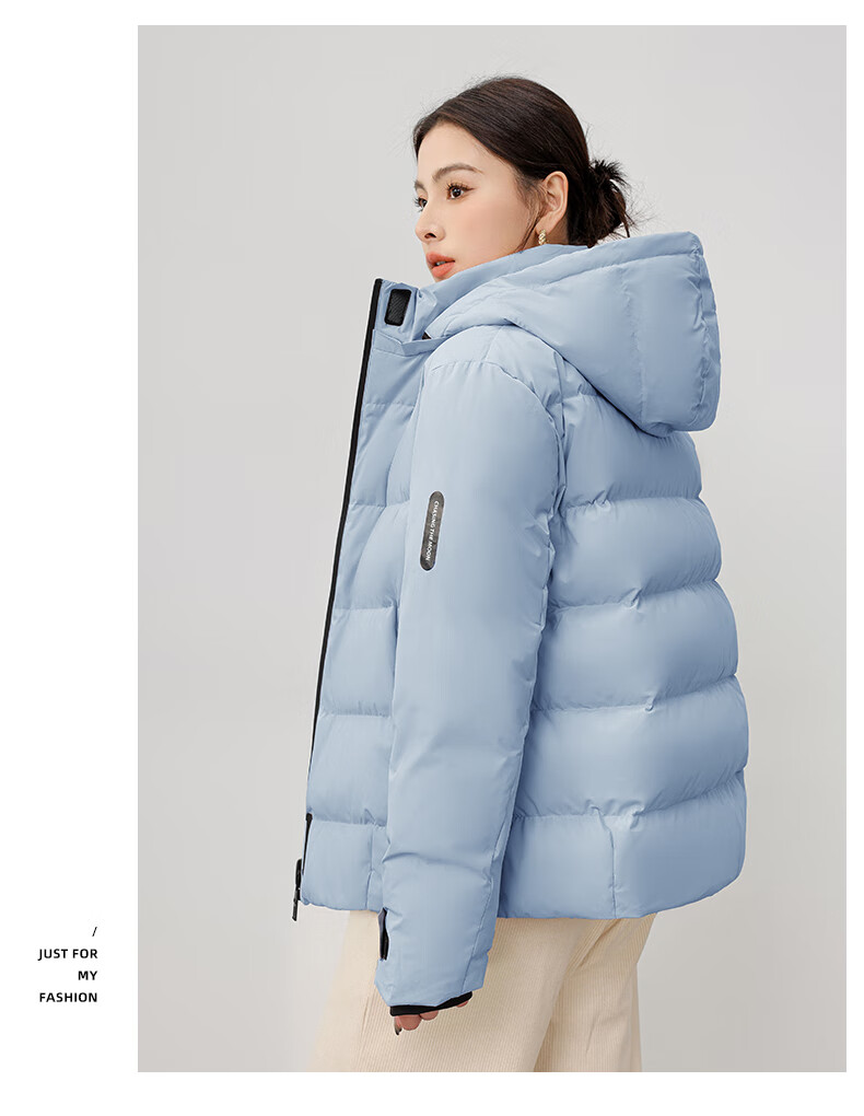 Yalu Women's Down Jacket 2025 New Winter Red Short Hooded National Standard Duck Down Fashion Thick Warm Coat Female 21
