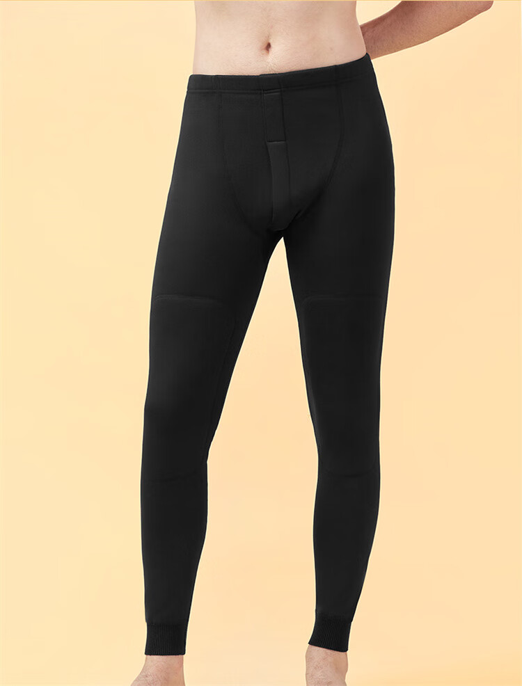 Bingxue Kapok Men's Thermal Pants Fleece Lined Thickened Double Knee Pad Windproof Cotton Autumn Trousers 2025 New Arrival 3