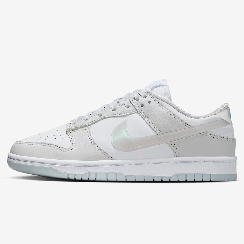 NIKE Women's Casual Shoes, Sneakers, DUNK Classic Simple Sports Shoes, HJ5787-001, White And Gray, Size 36.5 1