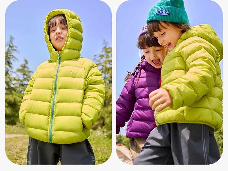 Dudu Kids Lightweight Down Jacket New Year Boys Girls Warm Winter Coat Baby Black Size 90 17