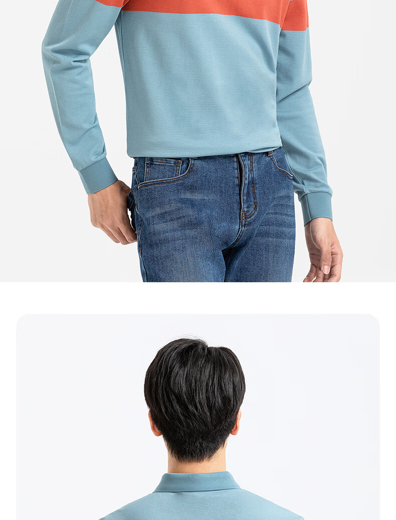 Langdeng [Non-Deforming Collar] Long Sleeve Polo Shirt Men Langdeng 2025 Spring Autumn New Business Casual Men's Collared T-Shirt 15