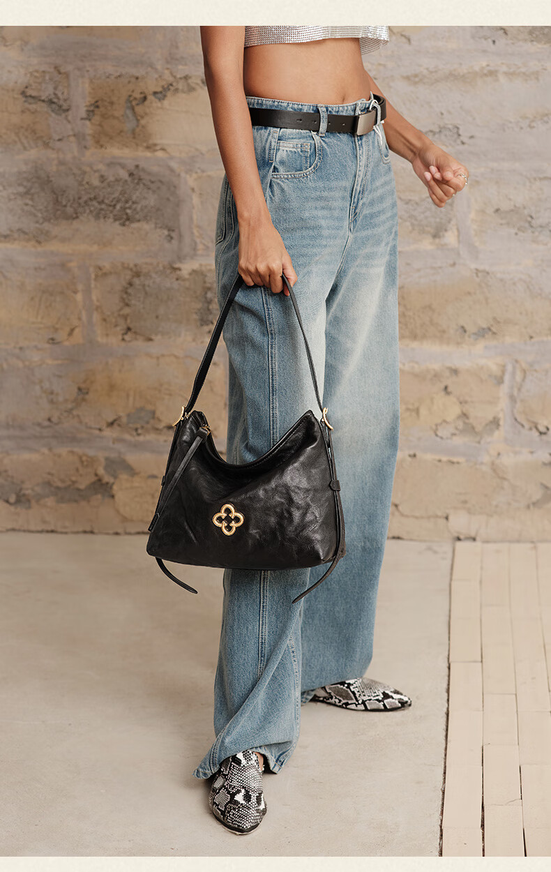 CASSILE [Celebrity Style] Cassile Tote Bag for Women, Vegetable Tanned Leather Light Luxury Crossbody Hobo Bag, Birthday Gift 7