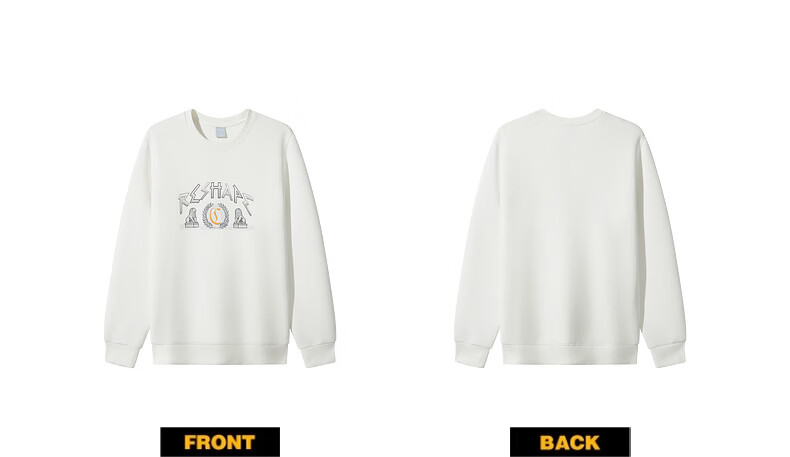 CABBEEN 320G Comfortable Air Layer Sweatshirt with Fortune Stone Lion and Logo Design Autumn Long Sleeve Sweatshirt 14