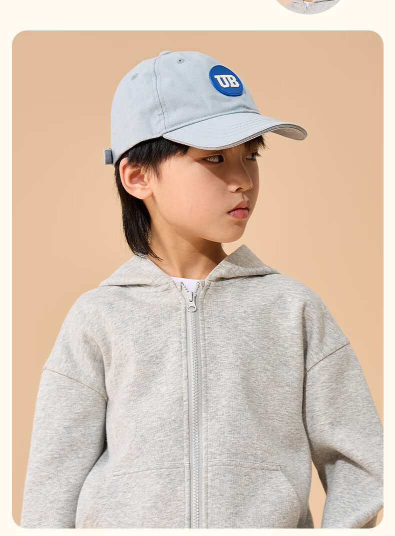 JEANSWEST Boys' Set 2025 New Girls' Autumn Children's Hooded Sweatshirt Boys' Trendy Jacket Girls' Spring and Autumn Top 2