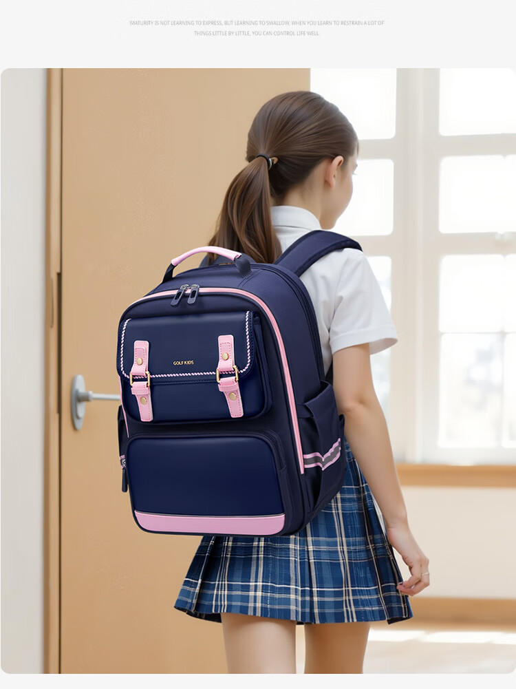 GOLF Elementary School Backpack for Grades 1-3 Boys And Girls, Spine Protection Children's Backpack, Lightweight Large Capacity Shoulder Bag, Stylish Desig 14