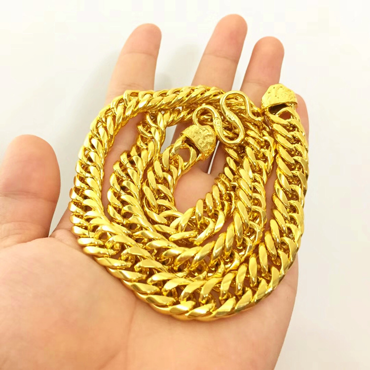 链仿大金链子加长金店同款久不易掉色 思房 10毫米粗60厘米91克【图片