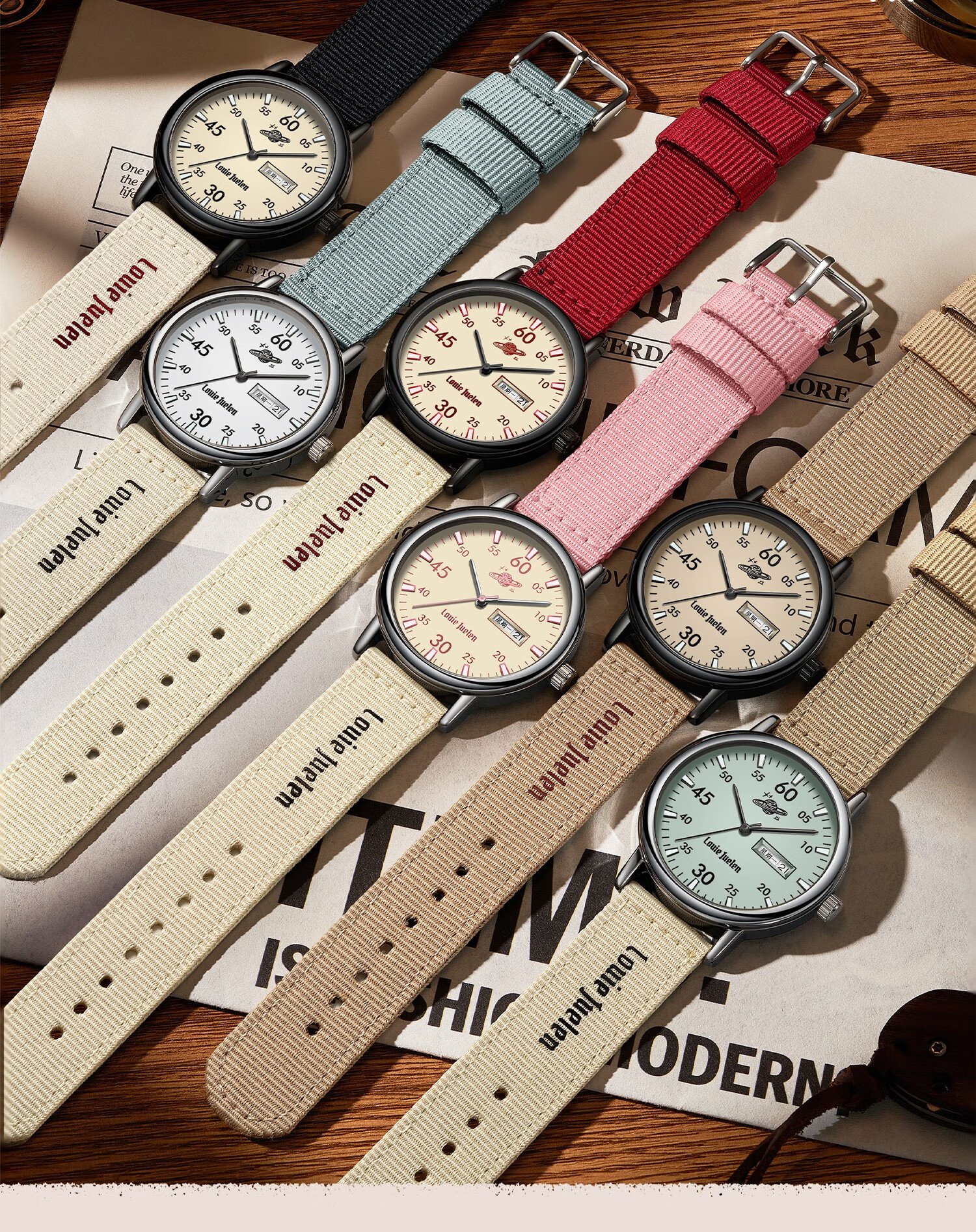 GEORGCOUNT 2025 New Silent Quartz Watch for High School and Middle School Female Students Waterproof Youth Stylish Exam Use 6