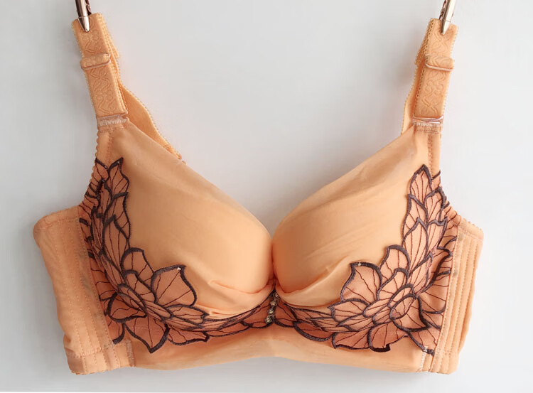 莲娜姬文胸加厚a杯小胸聚拢上托调整型内衣胸罩 8713-石榴红 75a