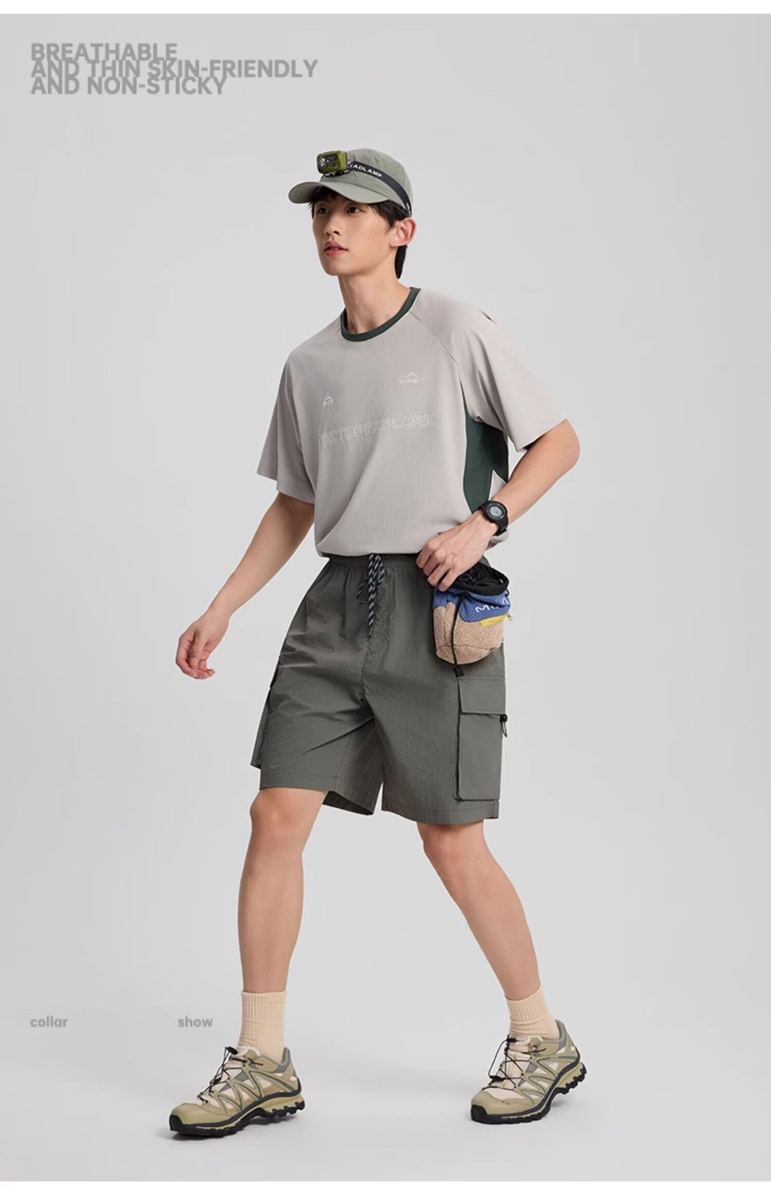 Tantuo Men's Workwear Breathable Quick-Dry Casual Running Shorts 27
