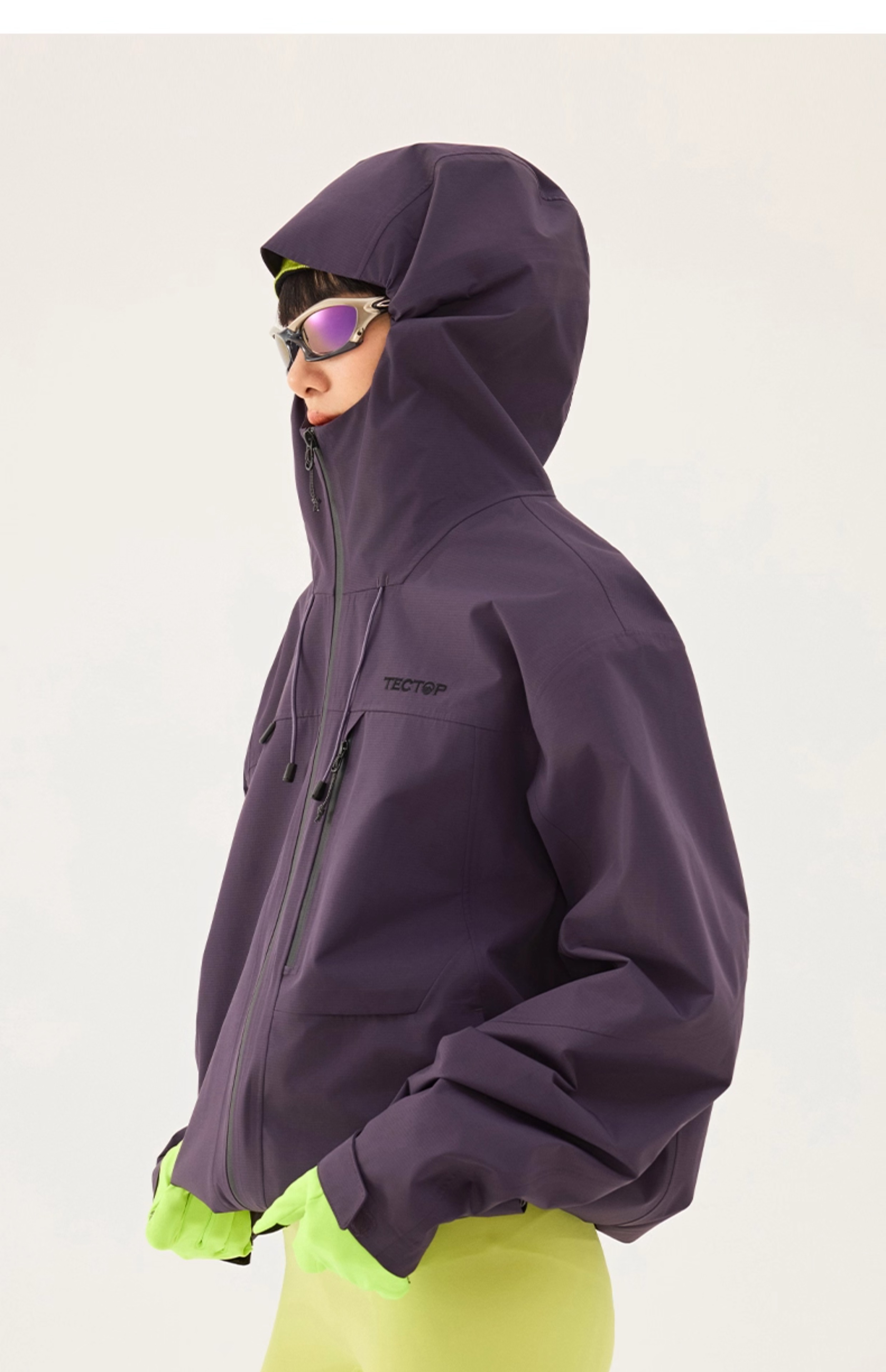 TECTOP Single-Layer Hard Shell Breathable Mountaineering Jacket for Men and Women 63