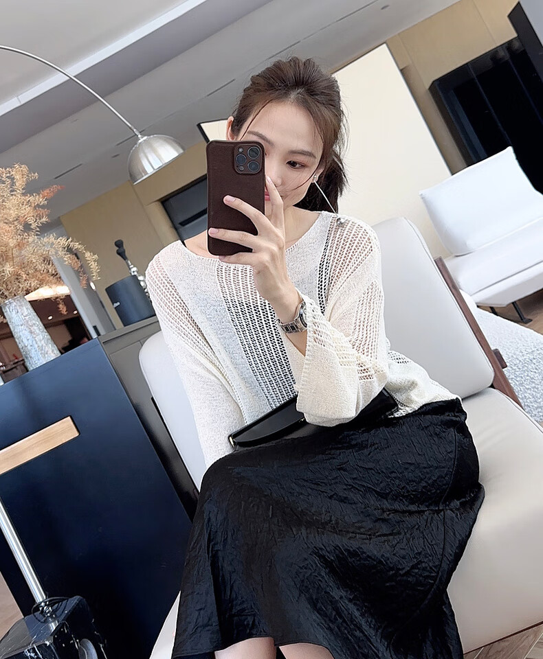 MEIYANG Hepburn Prequel Acetate Spaghetti Strap Dress, Light Luxury Satin Thin Strap Commuter Dress, Black Extended Version, Size S 8