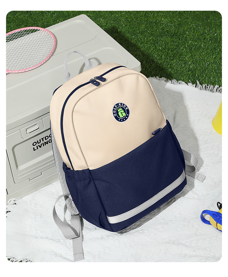 GOLF Elementary School Backpack, Lightweight Children's Shoulder Bag, for Grades 1-3, Outdoor Use for Boys And Girls, Preschool to Elementary Transition Backpack, for Travel And Field Trips 24