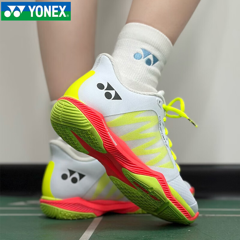 YONEX Badminton Shoes Shock Absorption Durable Non-Slip Professional Sports Shoes Women SHBCFZ3LEX White Size 36 2