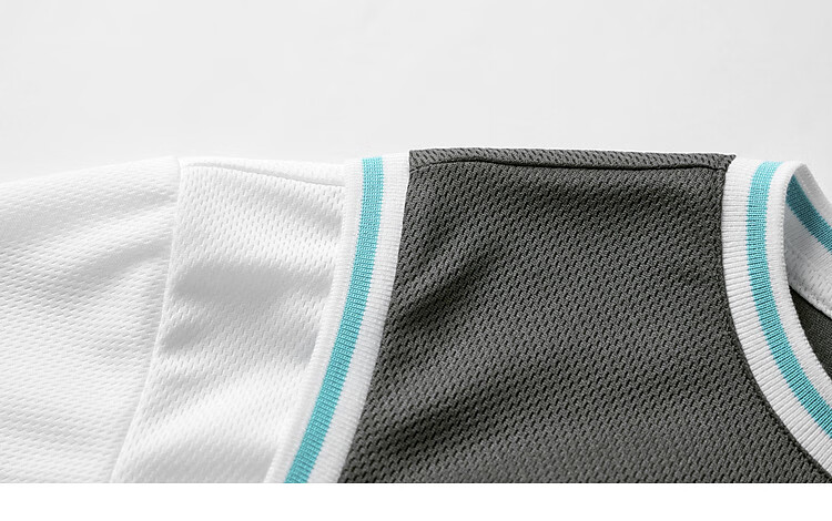 Duoduojia Boys' Sports Mesh Set, Summer Children's Fake Two-Piece Short-Sleeve Pants, Fashionable And Cool Basketball Outfit for Older Kids 39