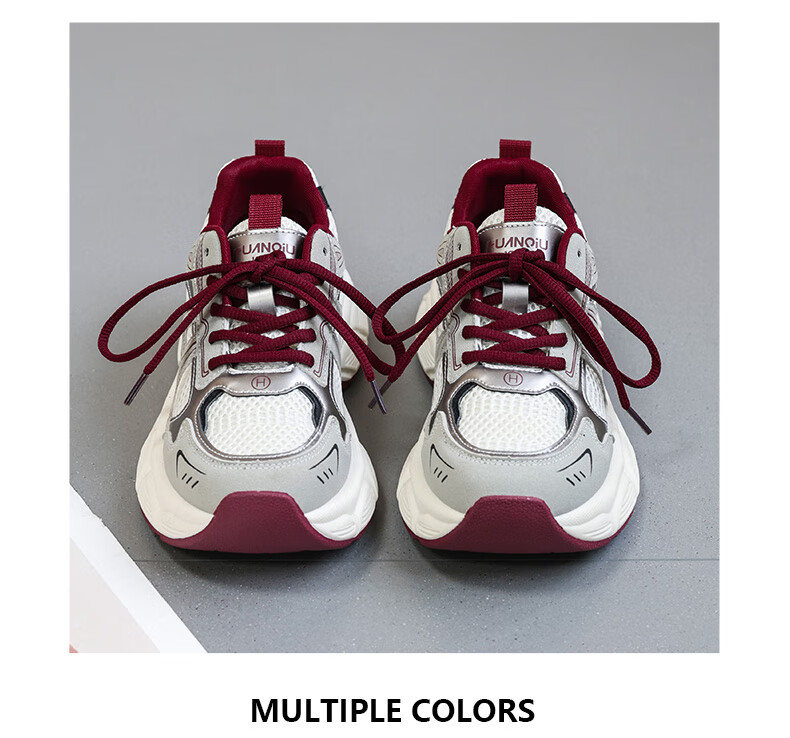 Global Casual 2024 New Mesh Dad Shoes for Women Korean Style Popular Student Shoes Fashionable Versatile Thick-soled Sneakers 13