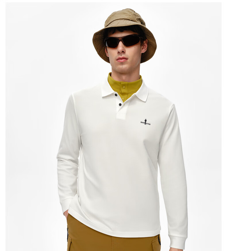 Biyinlefen [Long Staple Cotton] 2025 Autumn New Casual Light Business Simple Multi-color Skin-friendly Long Sleeve Polo Shirt for Men 3