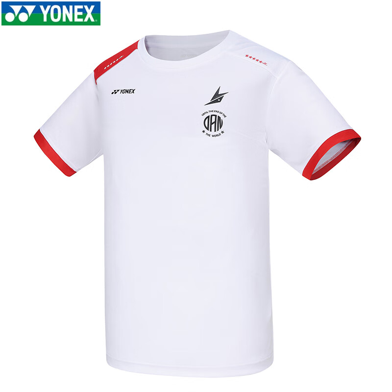 YONEX Badminton Clothing Lin Dan Series Short Sleeve T-Shirt Breathable Quick-Dry Sportswear Men’s - 15026LDCR - Black L 5