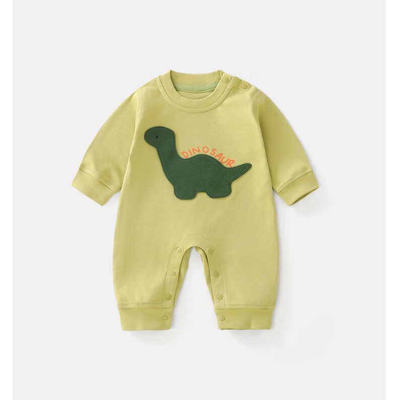 DUUDUU Baby Clothes Spring And Autumn Onesie, Infant Long-Sleeve Outdoor Wear, Romper for Newborns, Green, 90cm 5