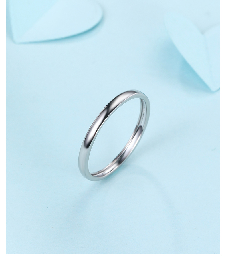 佐卡伊pt950铂金戒指女时尚素圈白金女戒尾戒时尚饰品尾戒现货