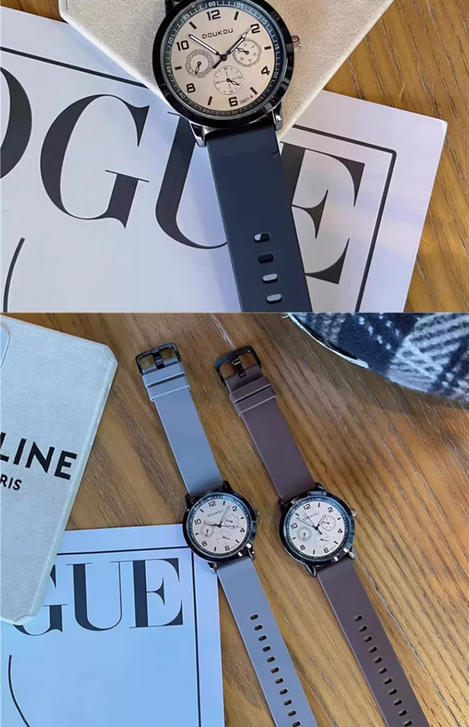 GEORGCOUNT American Retro Exam Watch for Women And Men, Teenagers, Middle And High School Students, Silent Waterproof Quartz Watch 24